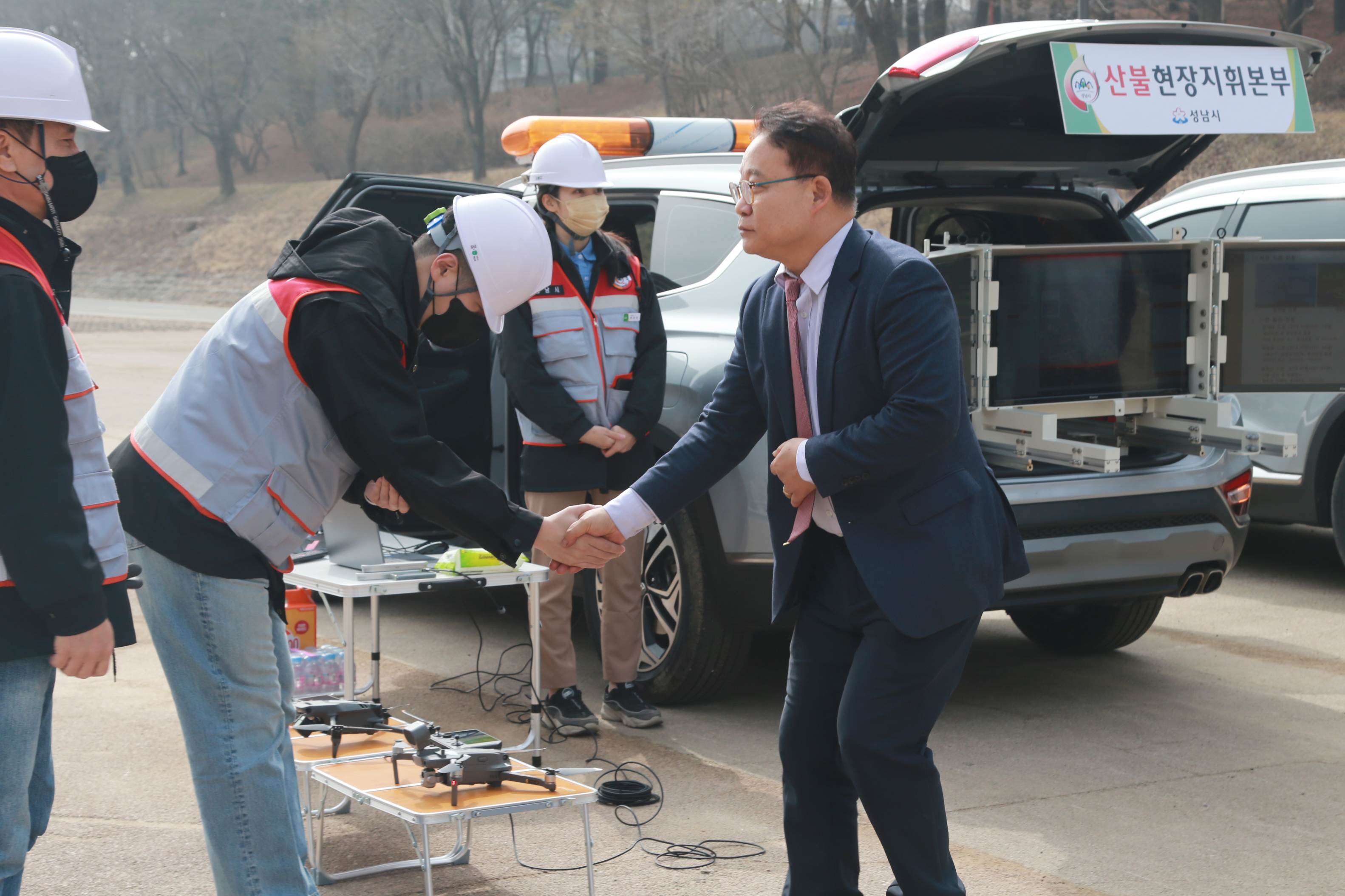 경제환경위원회 현장방문(스마트산림운영을위한 드론시연회) - 2